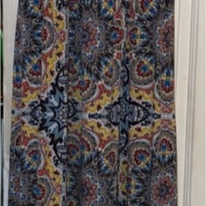 London Times Yellow and Blue Maxi Dress